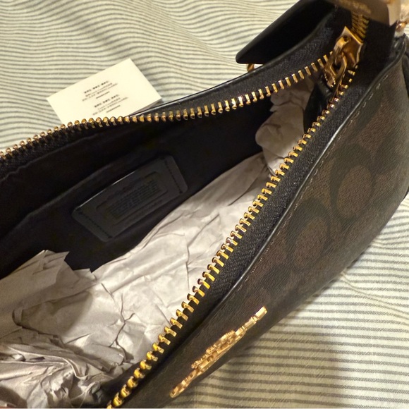 Coach Teri Shoulder Bag with Gold Charm - Picture 9 of 13